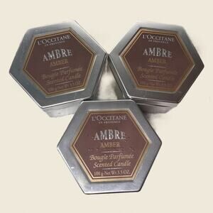 L’Occitane Ambre Candles Set of 4 Discontinued